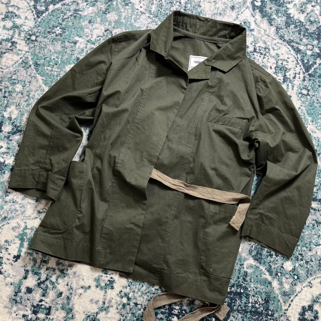 Zadig&Voltaire Pre-Owned 쟈딕 코튼 카키 자켓(XS) 상품이미지2