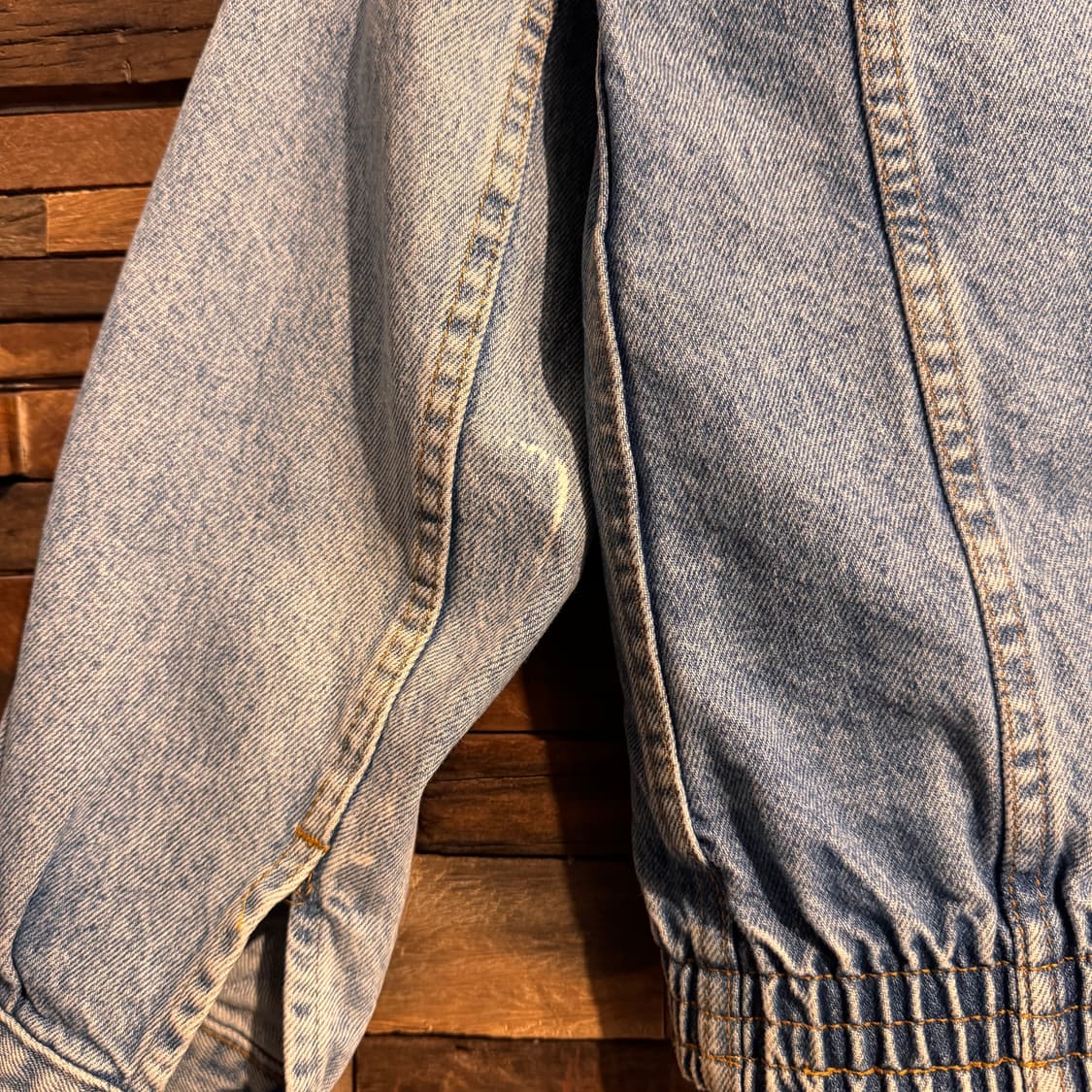 80s Levis Denim bomber Jacket USA Made 상품이미지6