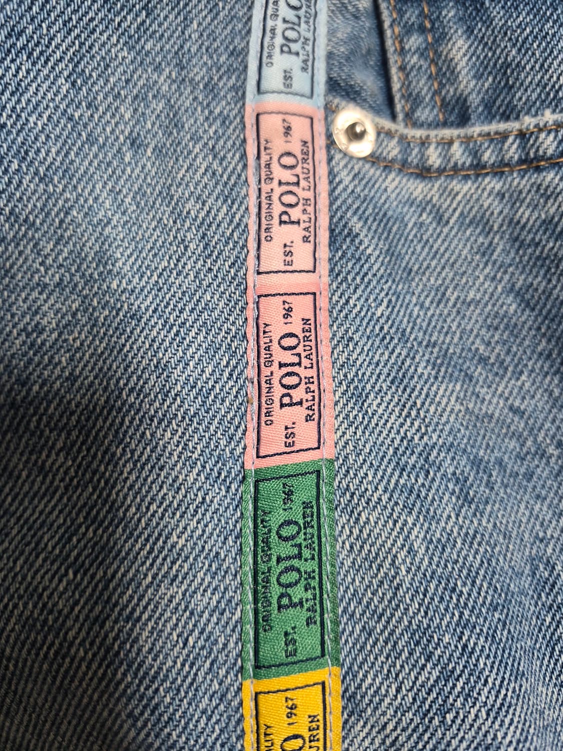 폴로 랄프로렌 보이프렌드 사이드 라인 데님 청바지 26~28 상품이미지4