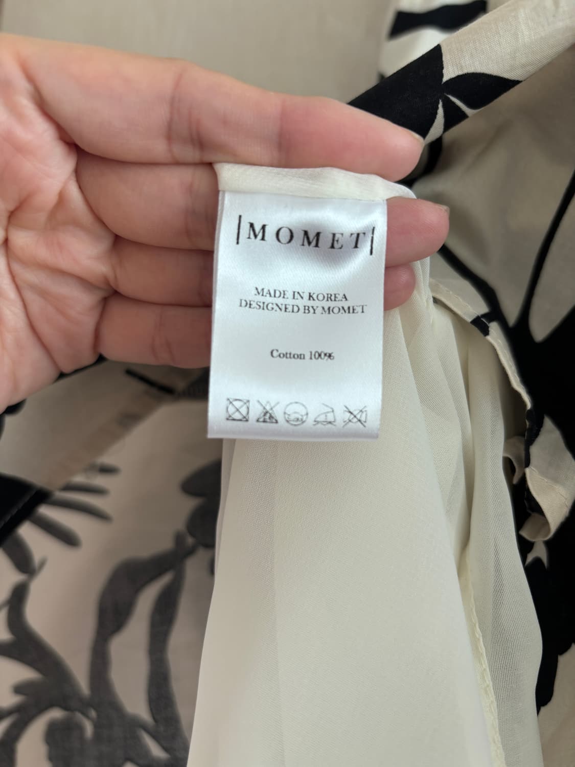 모멧 MOMET 플라워 볼륨 롱 스커트 big pattern 상품이미지6