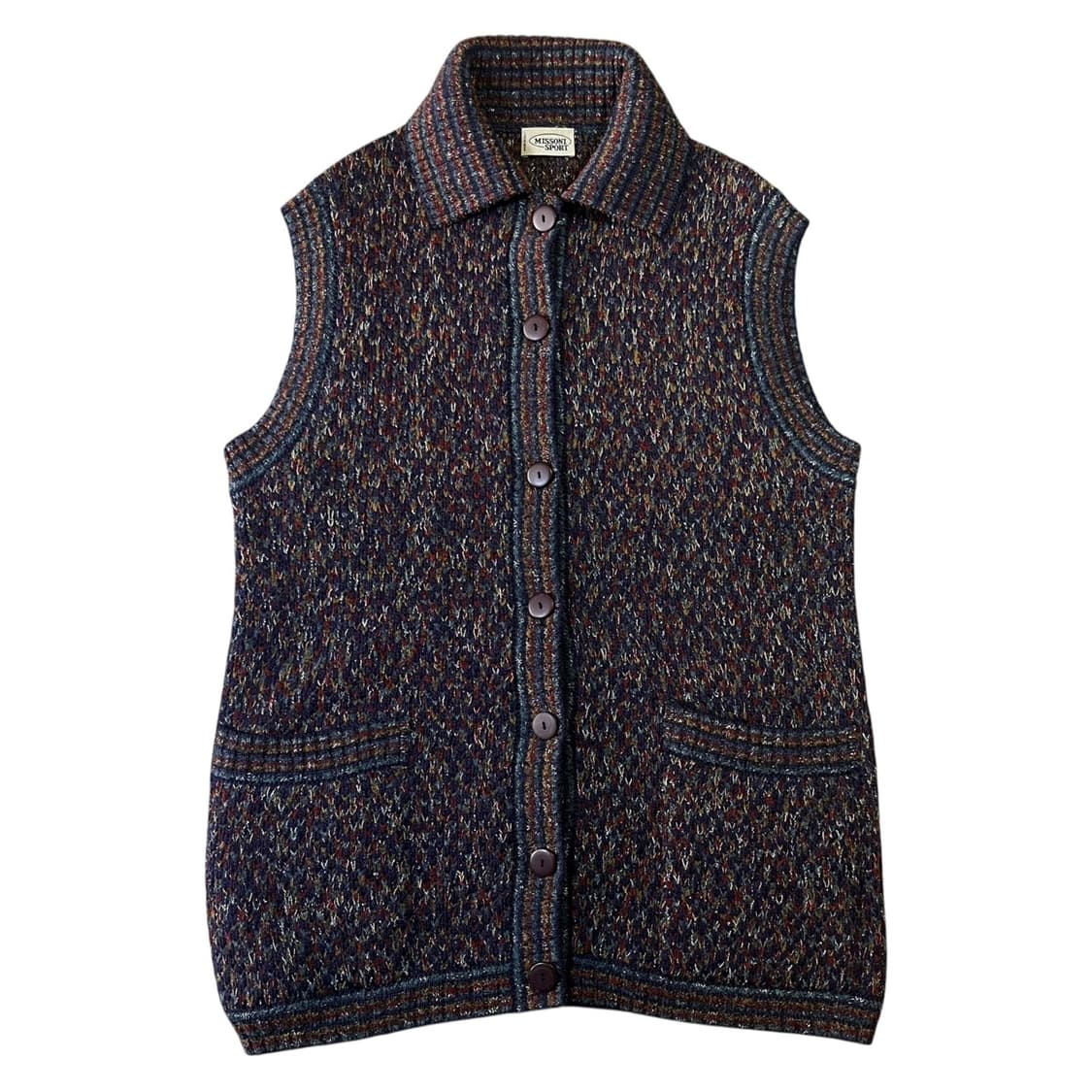 미쏘니 스포츠 울 니트 베스트 상품이미지1