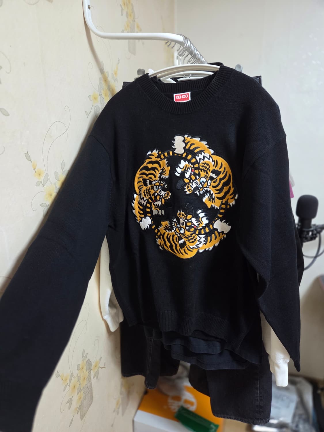 겐조 x 베르디 마켓 젠더리스 자수 점퍼 블랙 상품이미지1