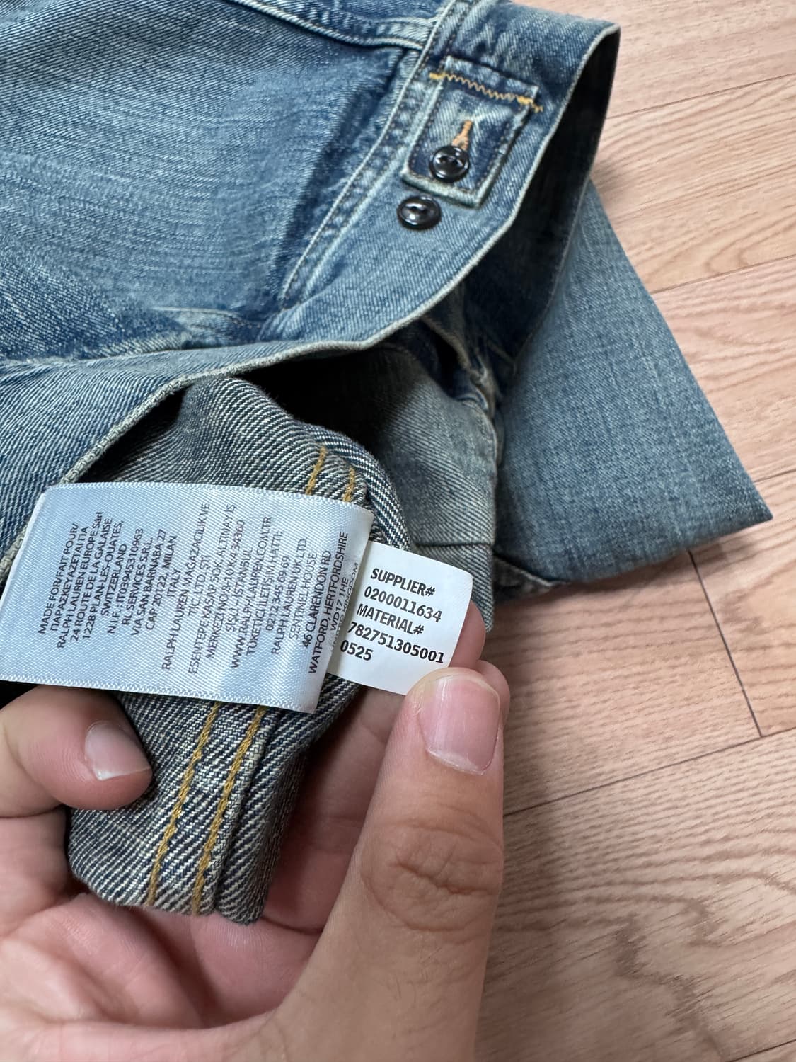 RRL 더블알엘 Lot.271 리랜드 데님 자켓 S 상품이미지6