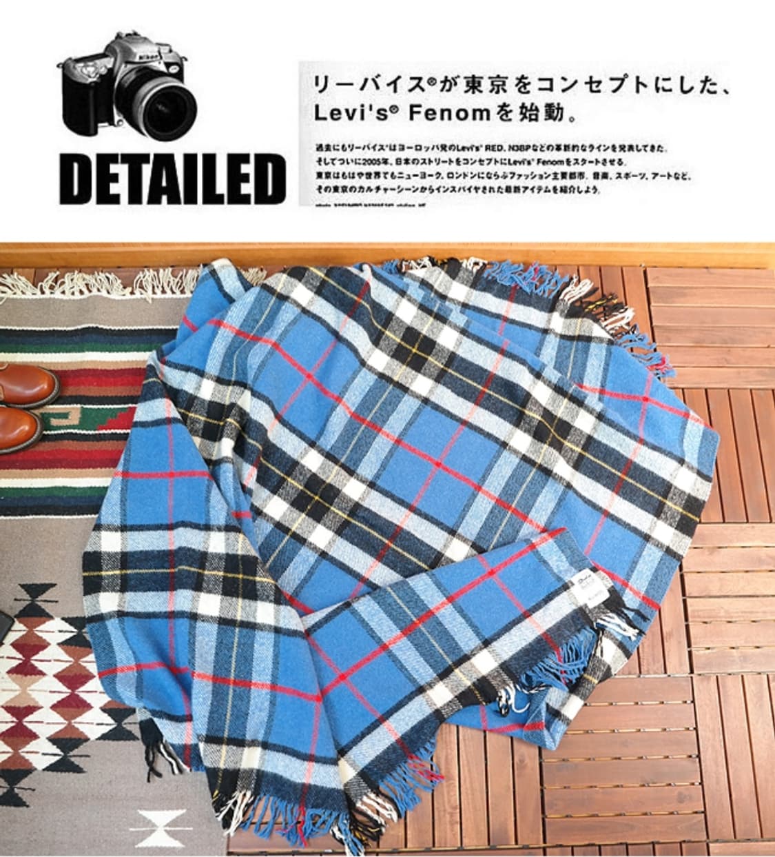 영국산 BURKRAFT 울100 % 빈티지 체크러그 상품이미지6