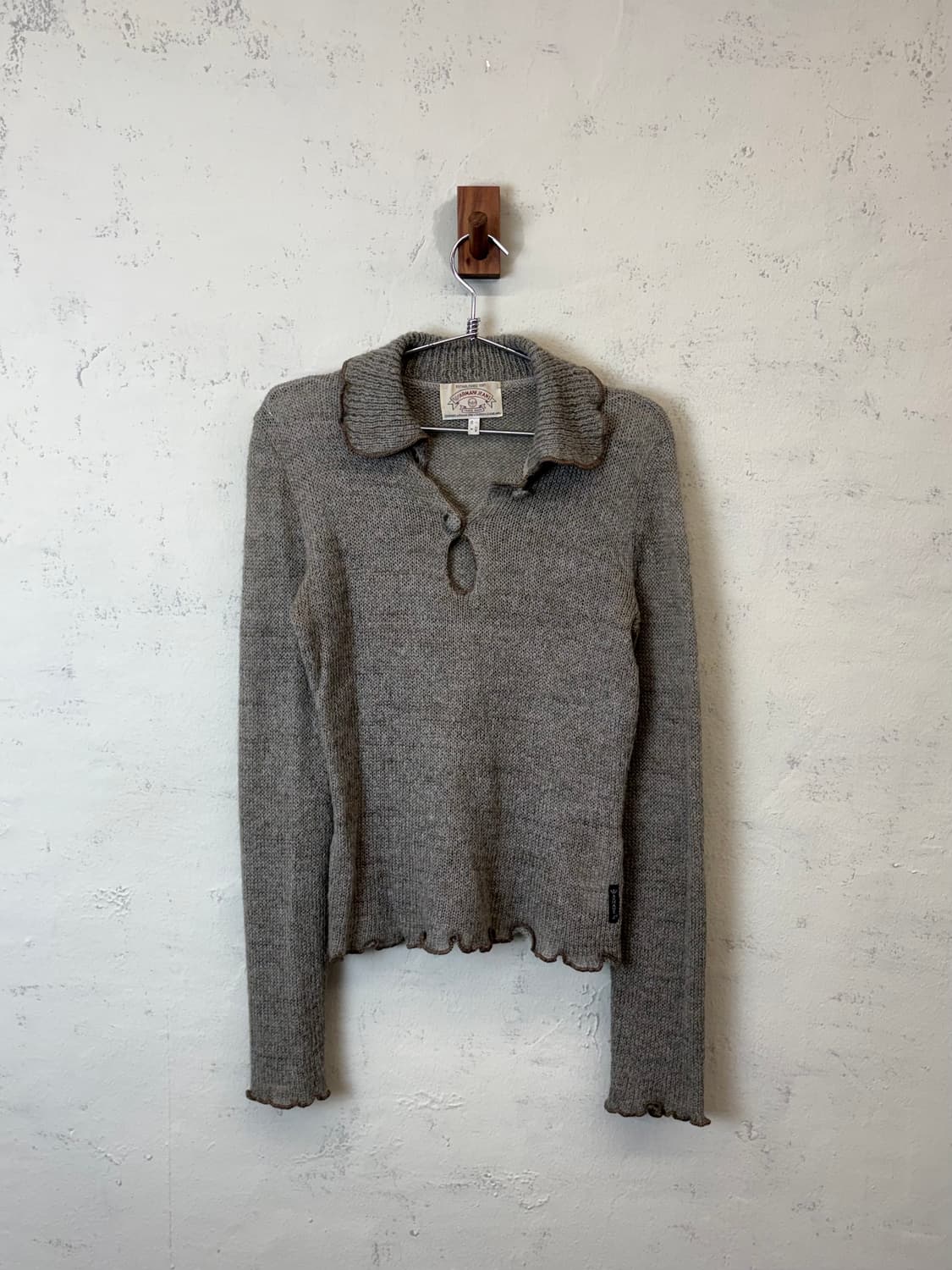 아르마니진 90s 빈티지 울 카라 니트 상품이미지1