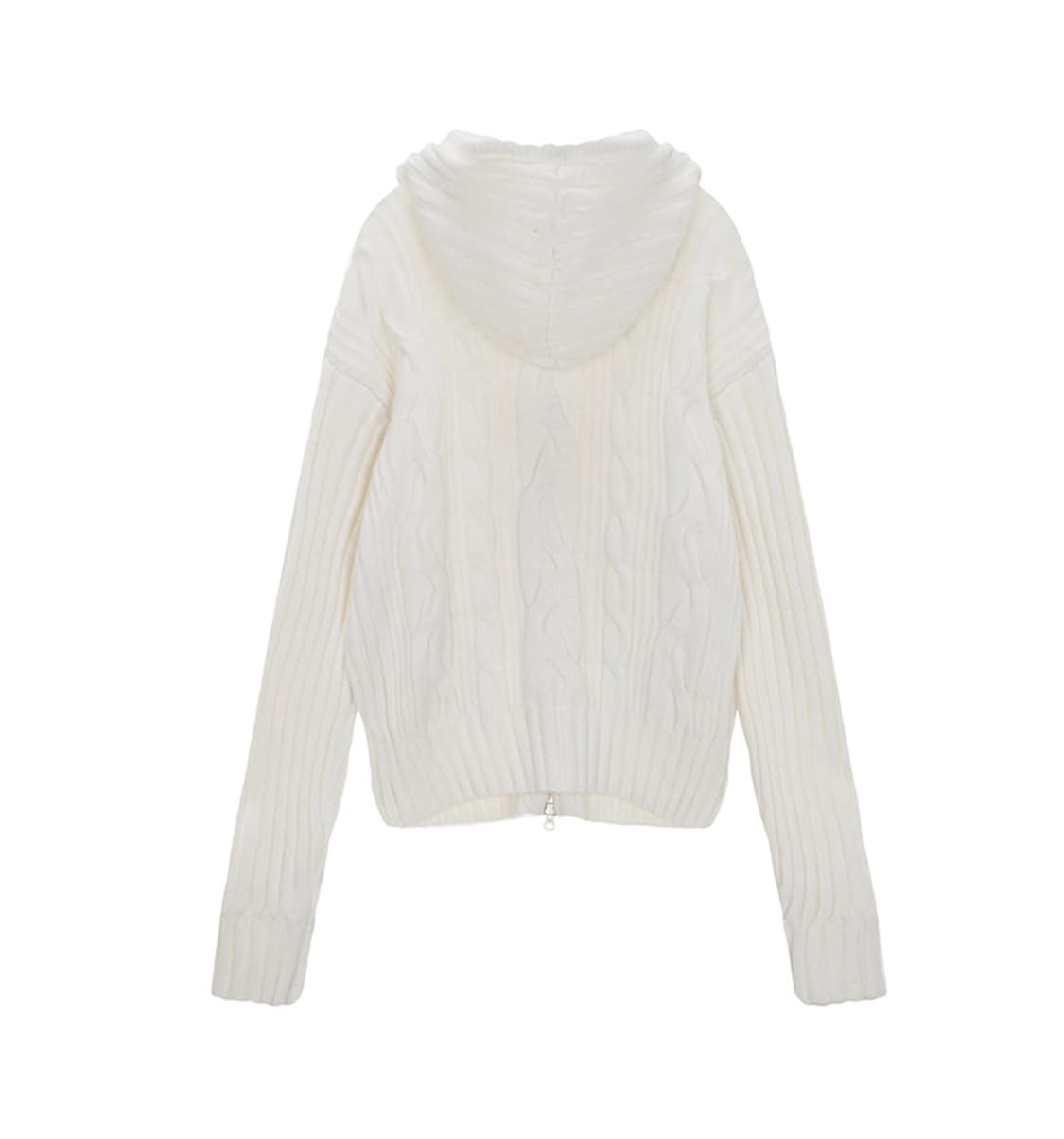 마뗑킴 케이블 니트 후디 토글 가디건 상품이미지4