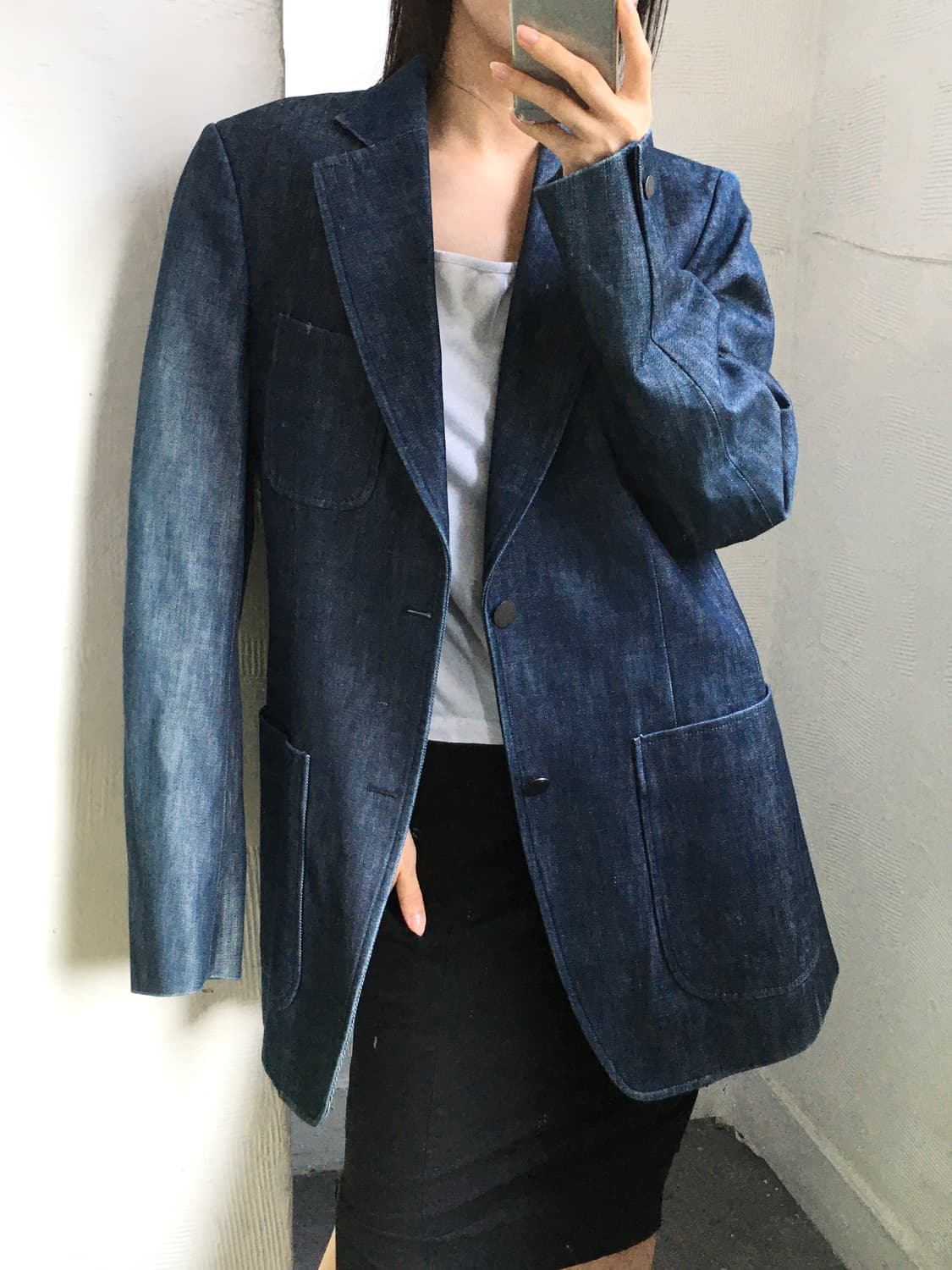 Maison Margiela 마르지엘라 데님 투버튼 블레이저 상품이미지4