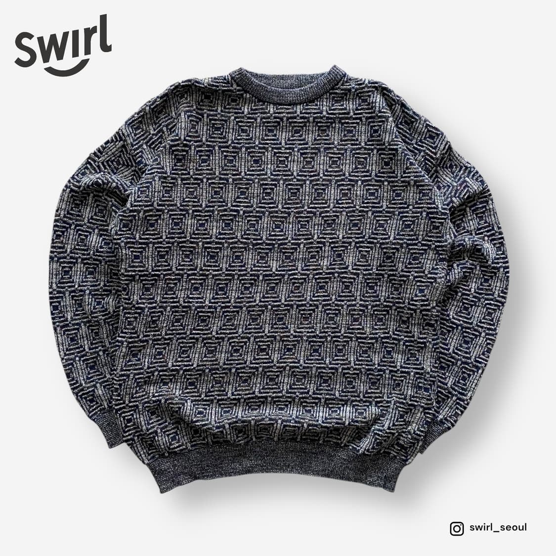 🌊 Geometric pattern knit 상품이미지1