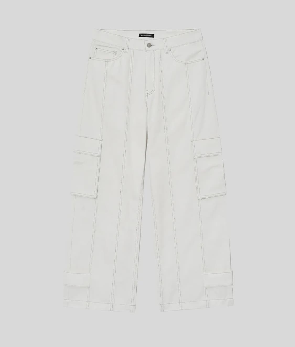 메종미네드 유틸리티 카고 팬츠 화이트 46 상품이미지3