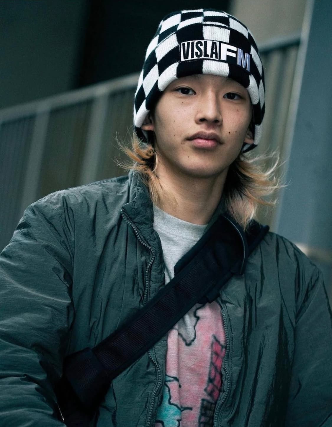 비슬라 fm 체커보드 비니 상품이미지1