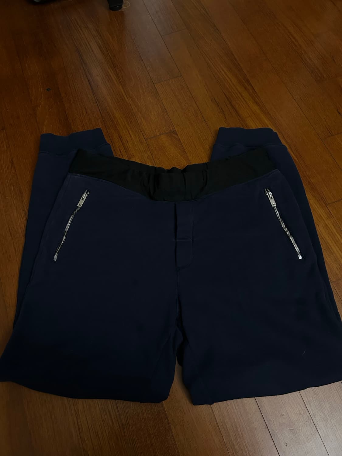 Margiela back stitch sweatpants navy 상품이미지3