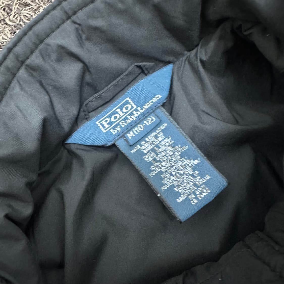POLO 폴로 랄프로렌 퀄팅 누빔 자켓 블랙 XS 상품이미지3