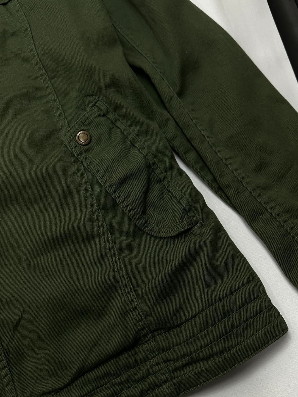 🍵WISDOM 봄버 카키 자켓 집업🍵 아우터 시티보이 아메카지 히피 상품이미지5