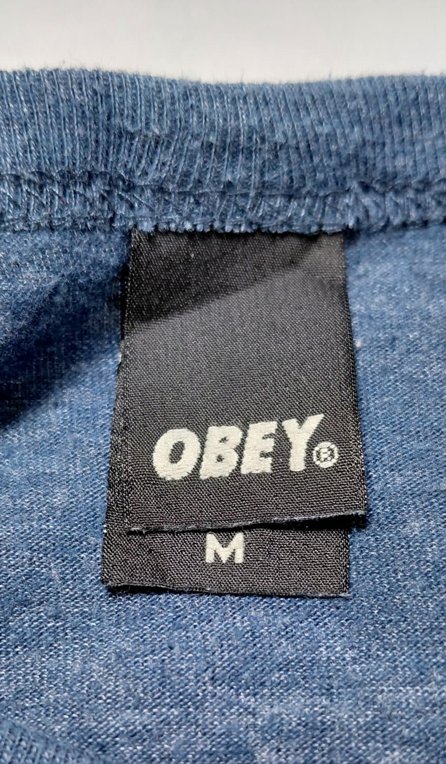 [S] 오베이(OBEY) USA제 트라이블렌드 그래픽 티셔츠 - 네이비 상품이미지5