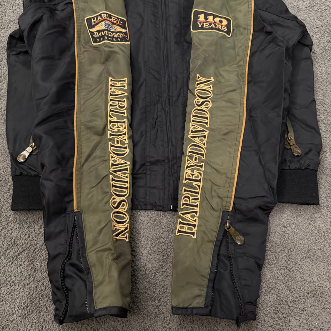 [ 정품/M ] 할리데이비슨 110주년 로고 루즈핏 라이더 자켓 상품이미지8