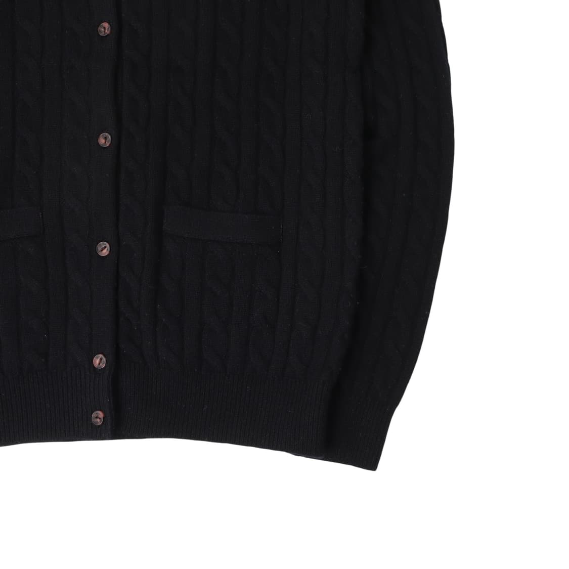 라코스테 블랙 울 케이블 니트 가디건 상품이미지4