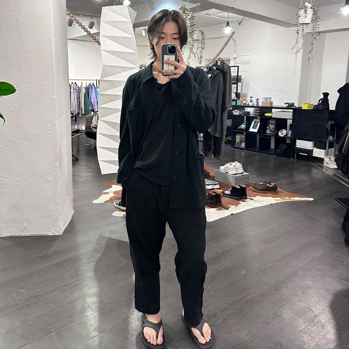 요지야마모토 버튼 디테일 팬츠 상품이미지4
