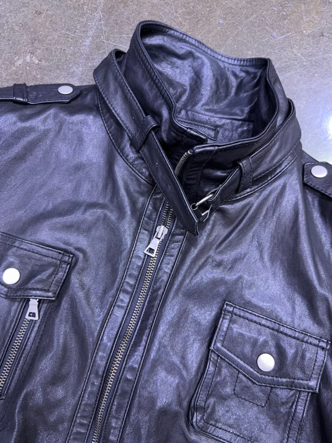 이태리 양가죽 멀티포켓 2way 레더자켓 105 상품이미지3