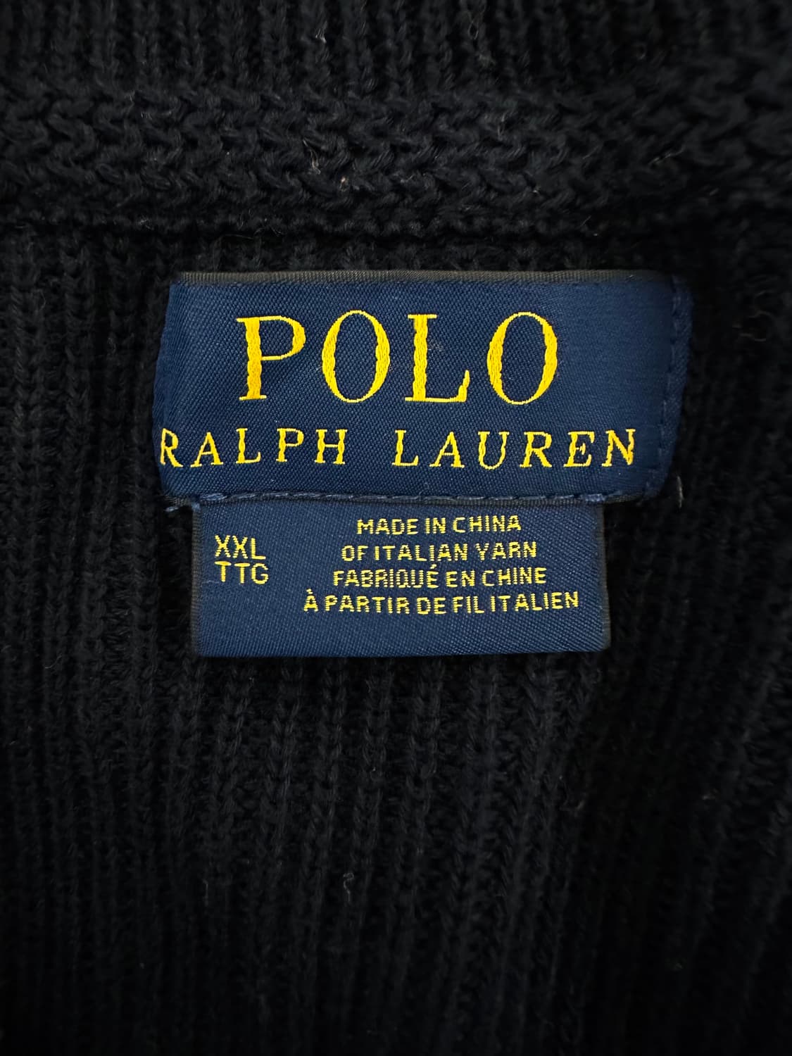 폴로 랄프로렌 투웨이 네이비 니트집업 상품이미지6