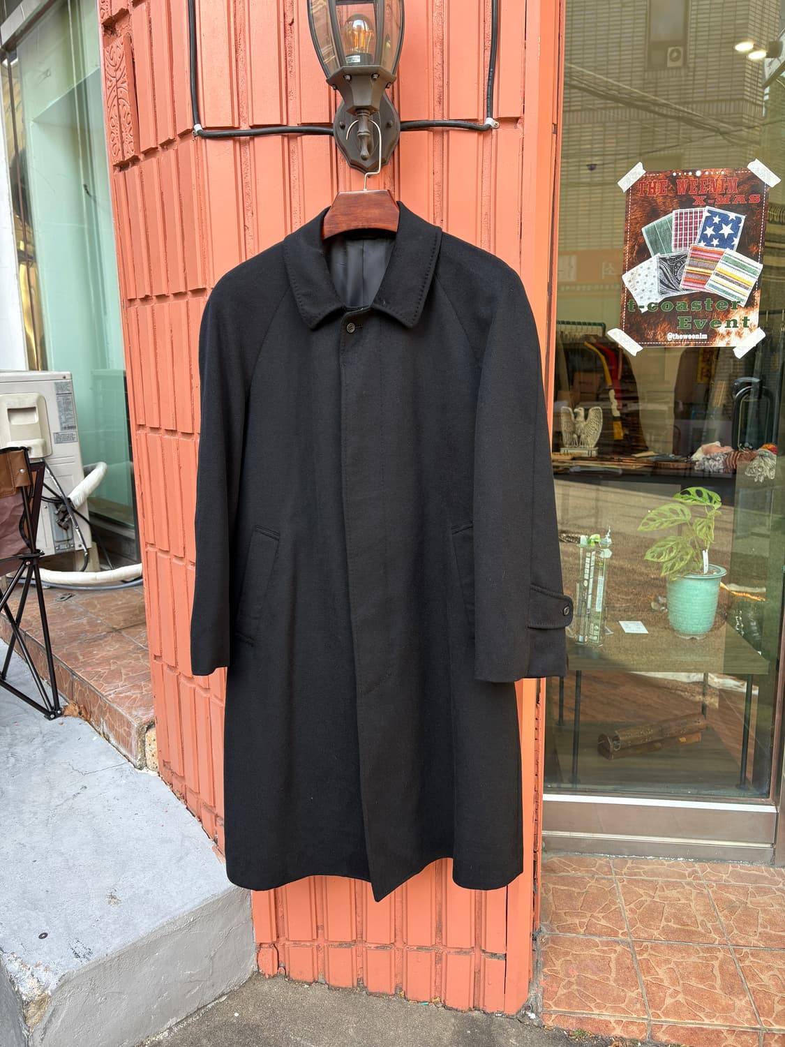 Japanese Vintage 캐시미어 100% 맥코트 상품이미지1