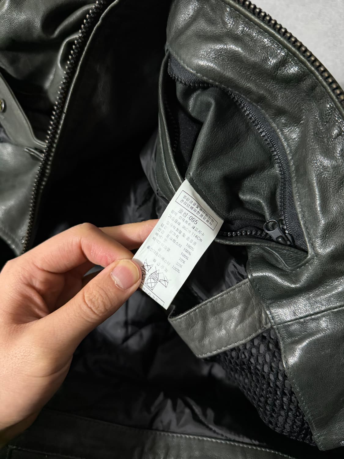 Cp컴퍼니 고글 램스킨 레더자켓 상품이미지10