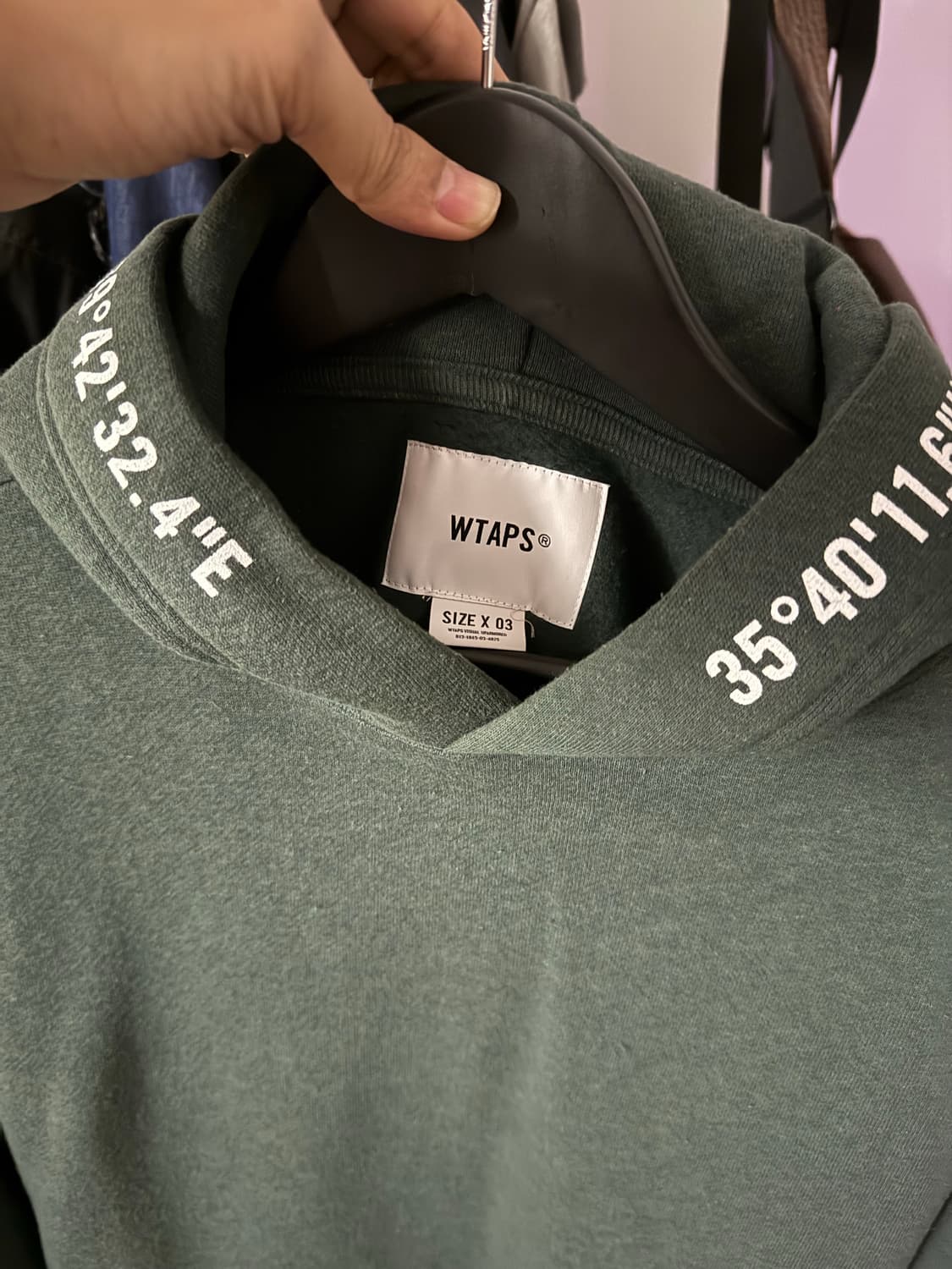 Wtaps 더블탭스 기모 본후드 새상품 상품이미지3