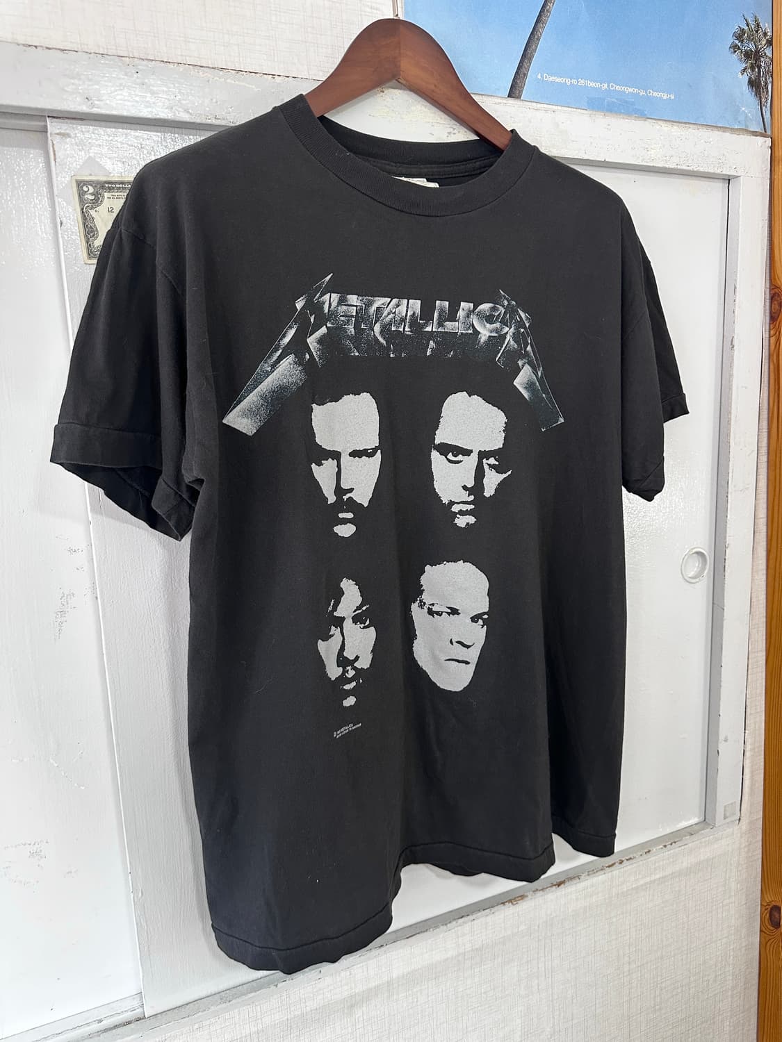 1991 og Metallica eu Tour Band tee,메탈리카 상품이미지5