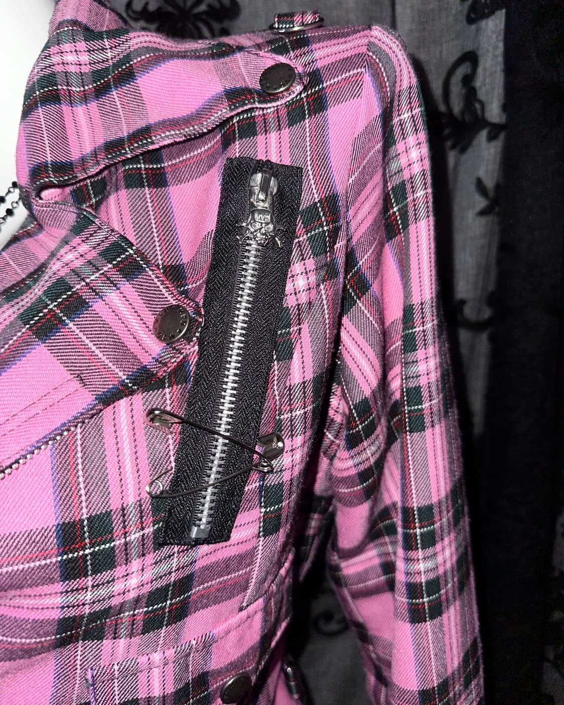 Mad Punk Pink Check Jacket 상품이미지4