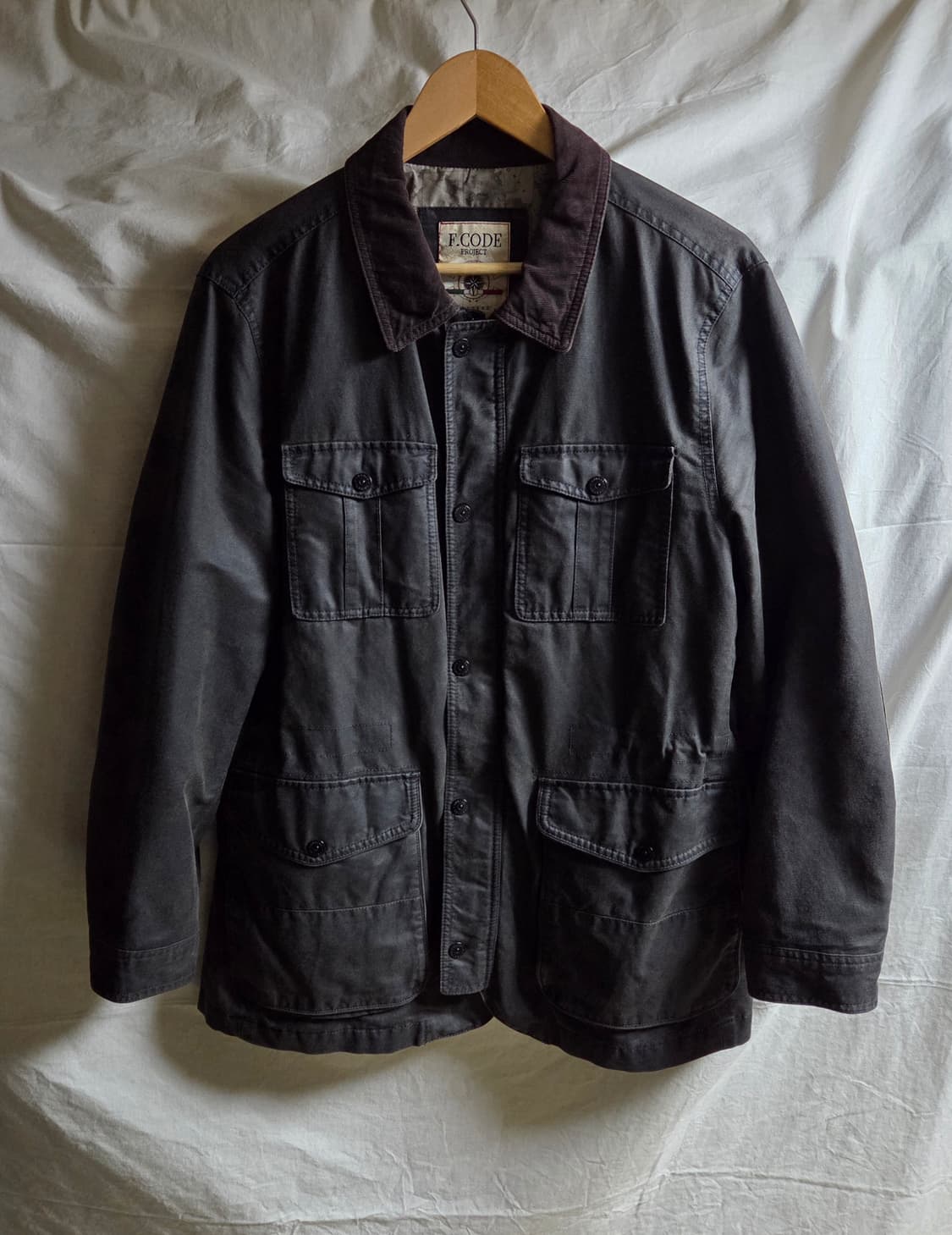 F.CODE 페라로 코티드 자켓 다크브라운 105 상품이미지1
