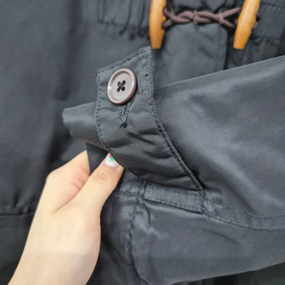 45RPM 블랙 떡볶이 롱 코트 여성 M 상품이미지4