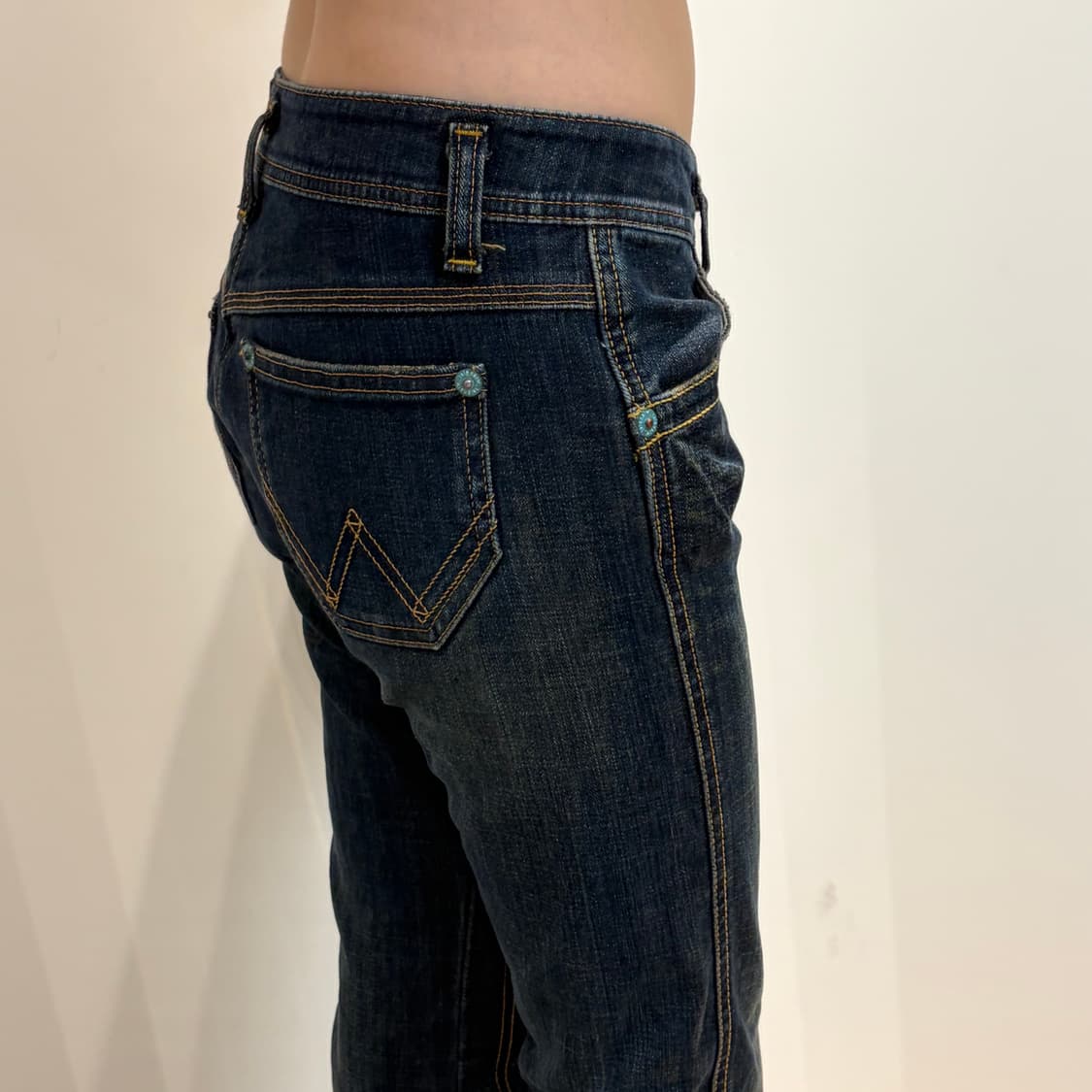 랭글러 wrangler 로우라이즈 데님 상품이미지3