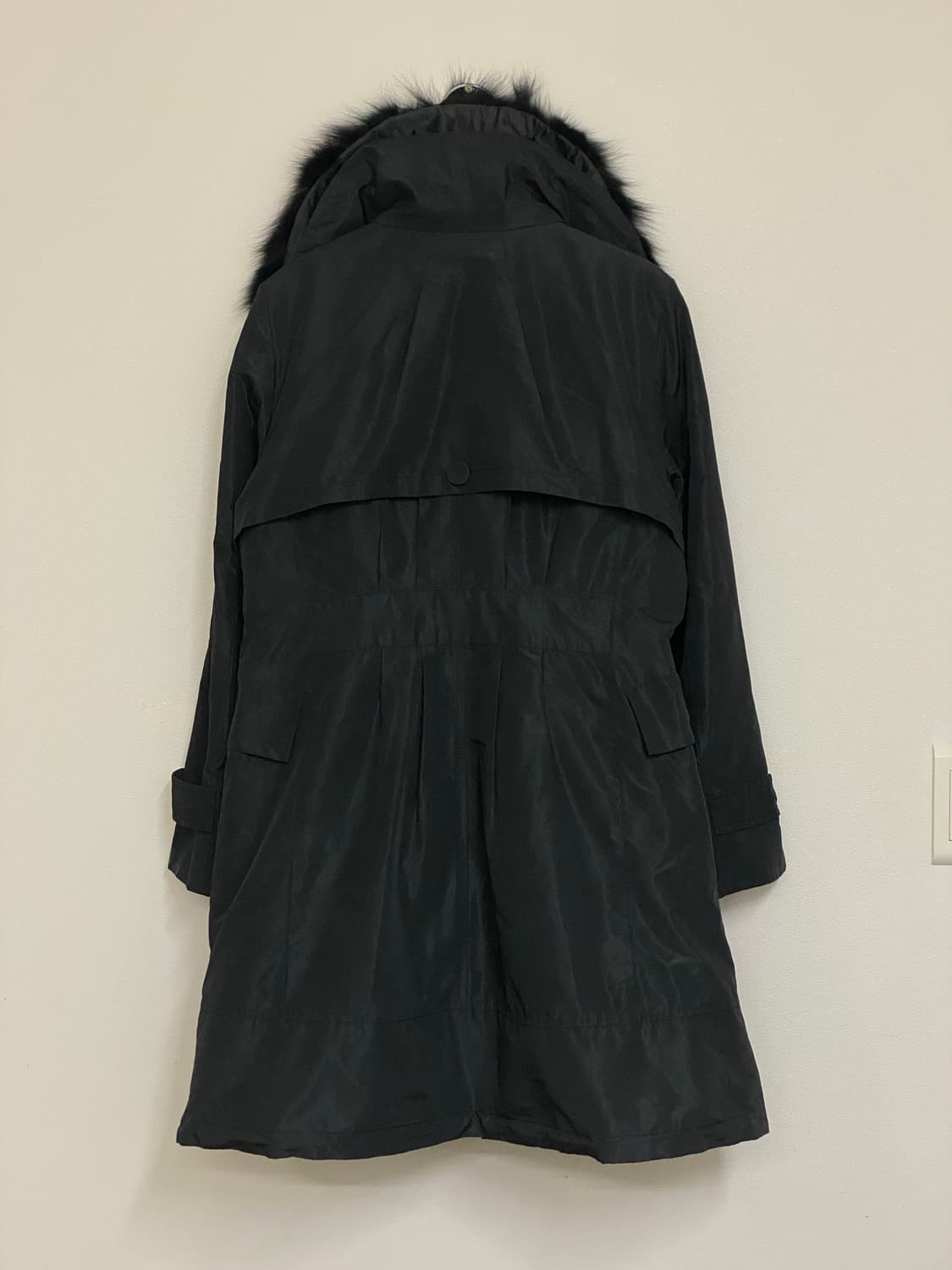 Elegance Sports 여성 퍼 코트 블랙 95 상품이미지2