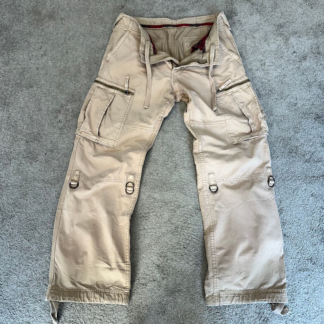 빈티지 베이지 멀티 포켓 카고 팬츠(32) 상품이미지5
