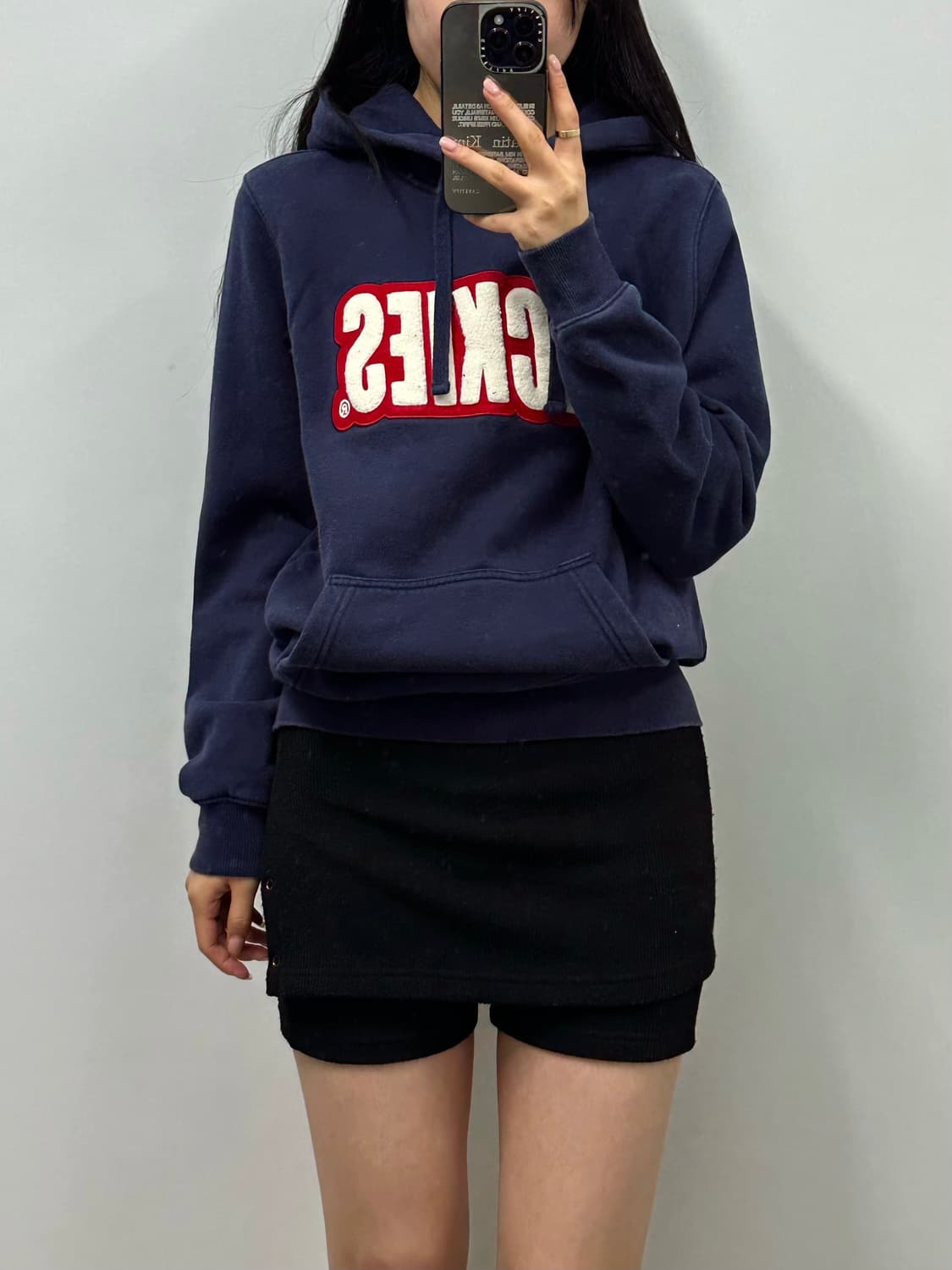 디키즈 스펠아웃 네이비 후드티 상품이미지1
