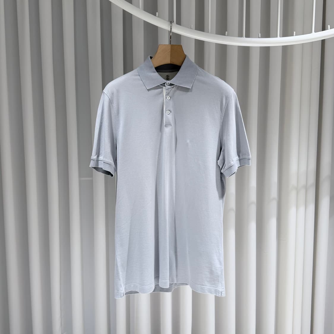 (A+/L) / 브루넬로쿠치넬리 슬림핏 폴로 카라 코튼 반팔 티셔츠 상품이미지1