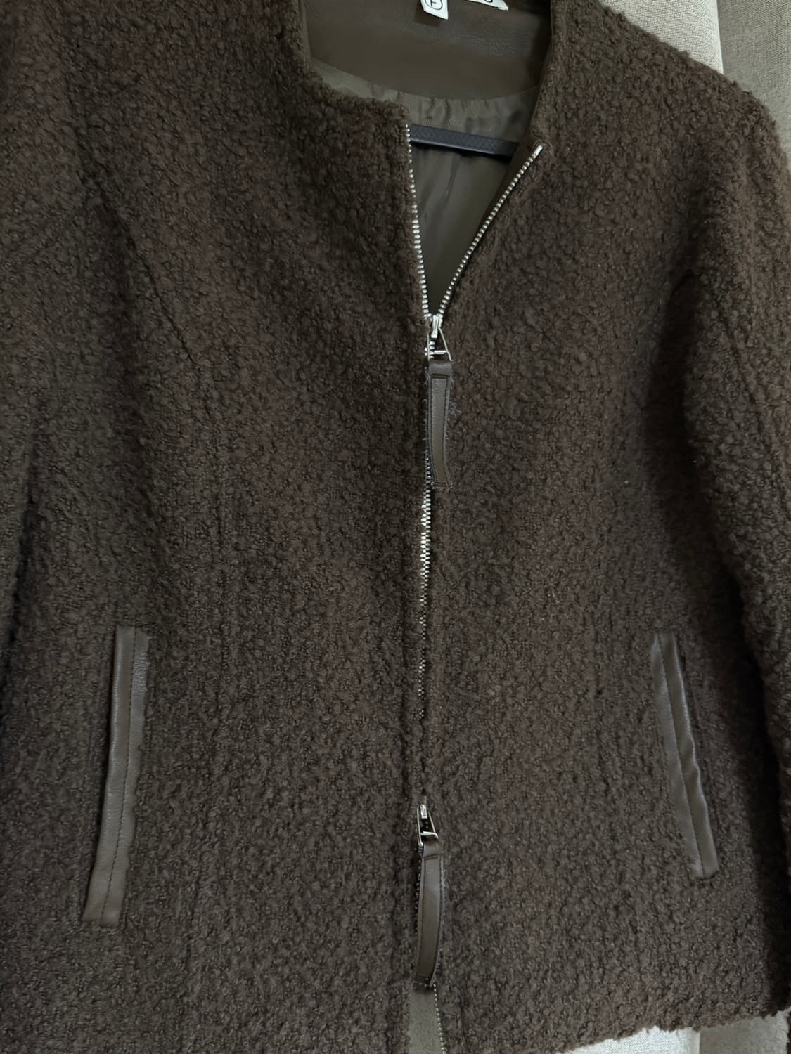 파르티멘토 양털 레더 자켓 상품이미지2