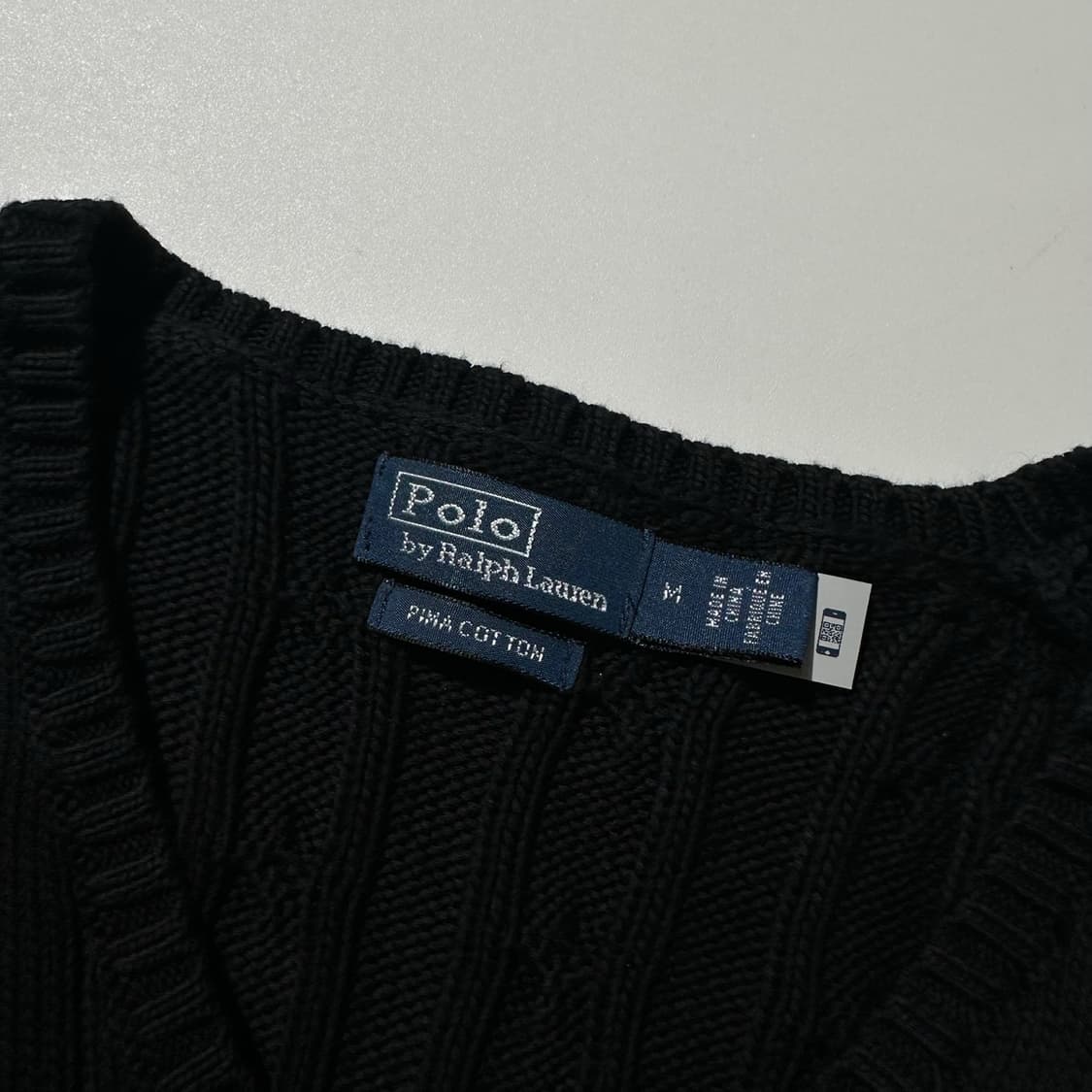 폴로 랄프로렌 케이블 V넥 니트 (신형QR) 상품이미지4