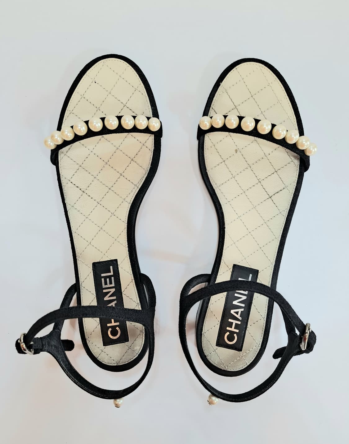 [CHANEL] 샤넬 진주 스트랩 샌들 38C 상품이미지2