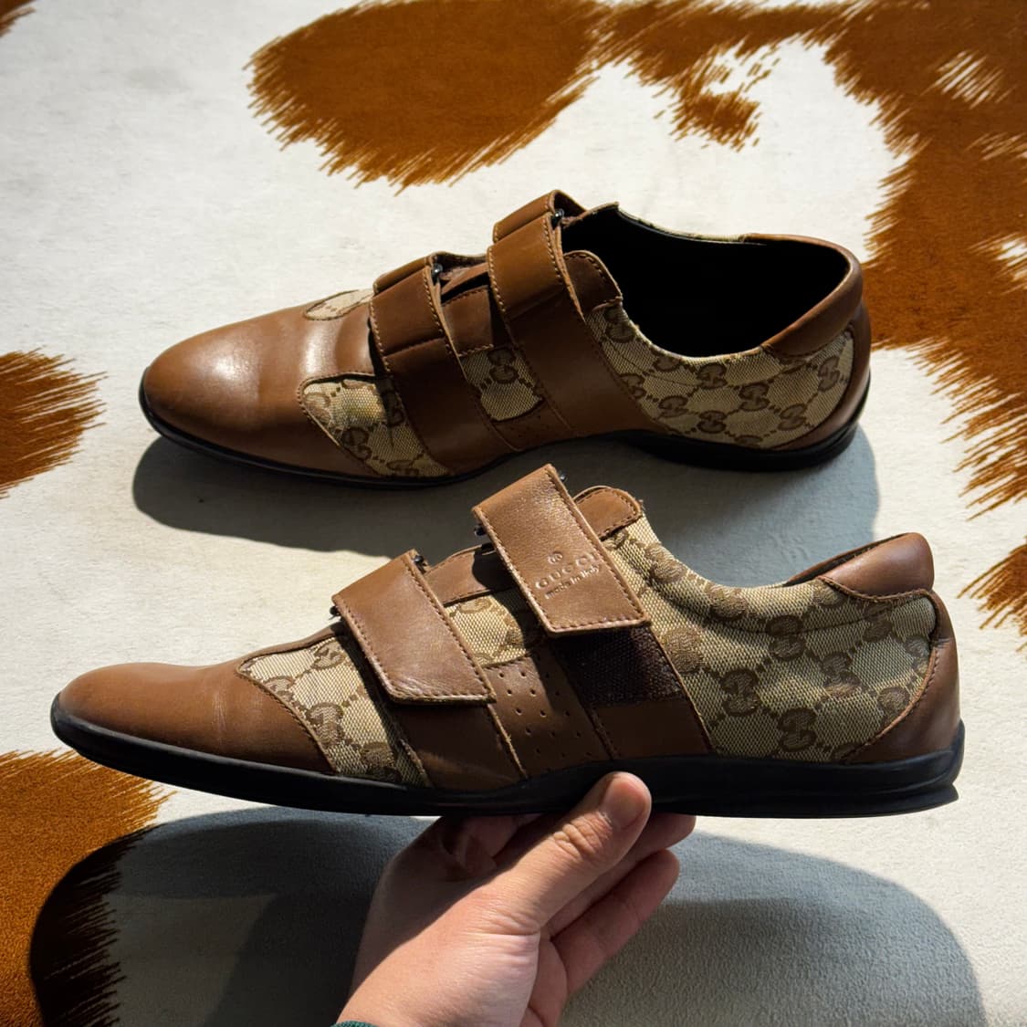 구찌 아카이브 00s 레더 벨크로 슈즈 43 (280) 상품이미지6