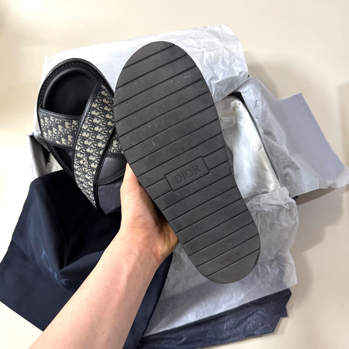 [백화점판/42]디올 오블리크 아쿠아 슬리퍼 상품이미지6