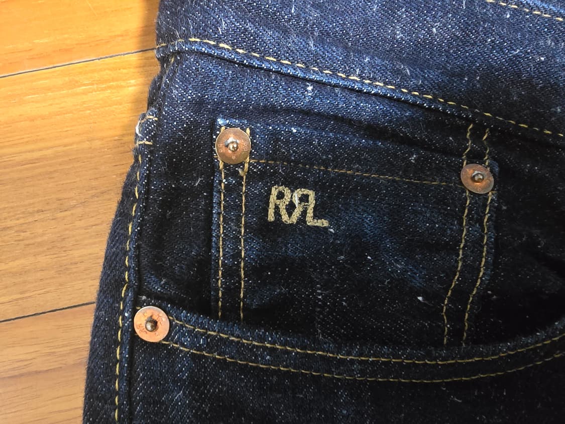 rrl 리미티드 에디션 스트레이트 레그 핏 인디고 리지드 데님 31/30 상품이미지3