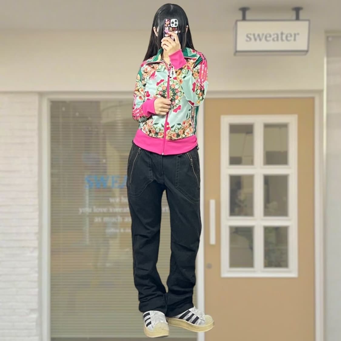 아디다스 플라워 트랙탑 상품이미지1