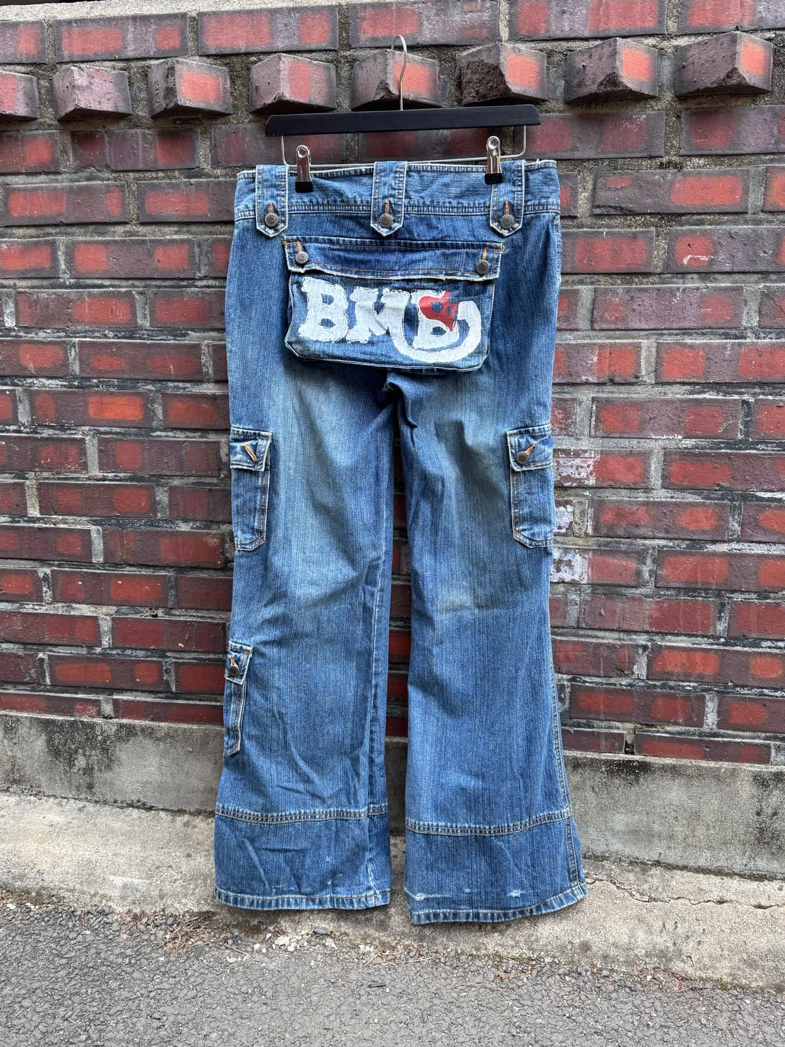 Blue Moon Blue 멀티포켓 데님 몽키팬츠 상품이미지1