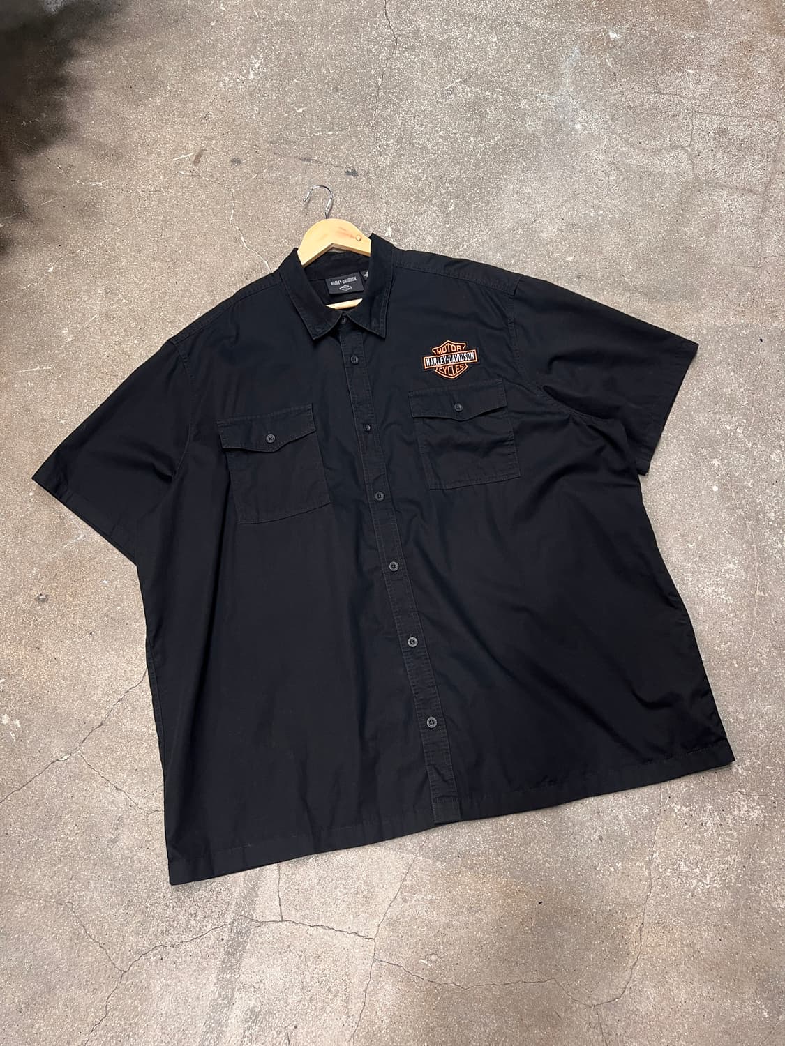 할리데이비슨 바앤실드 SS 반팔셔츠 BLACK 상품이미지1