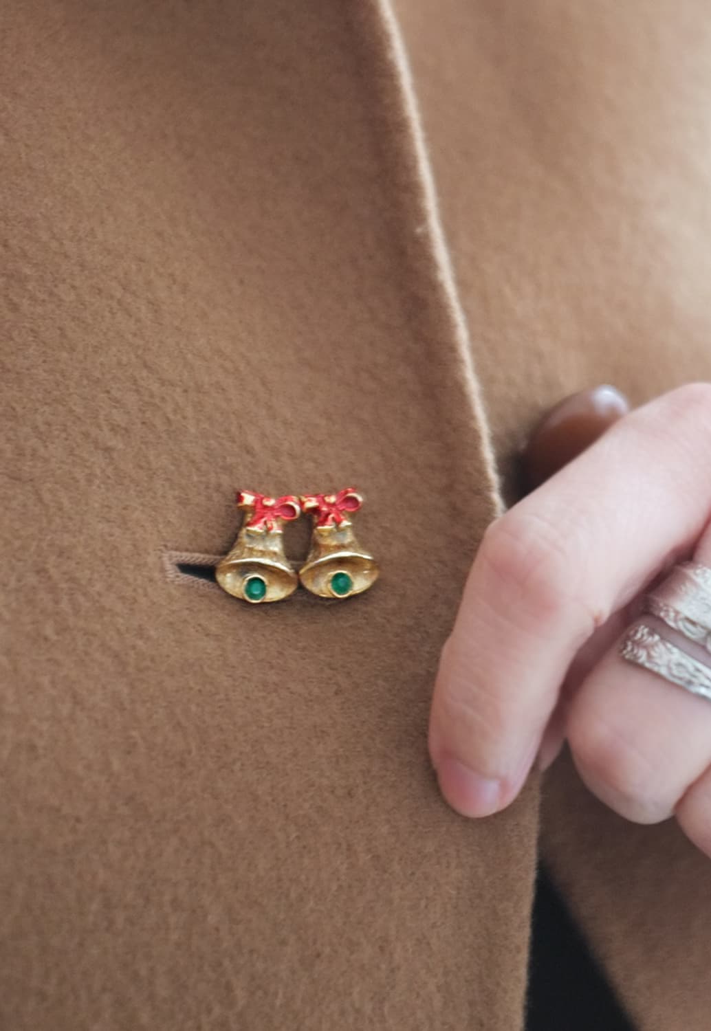 1980s  크리스마스 종 빈티지귀걸이 빈티지귀찌  상품이미지4