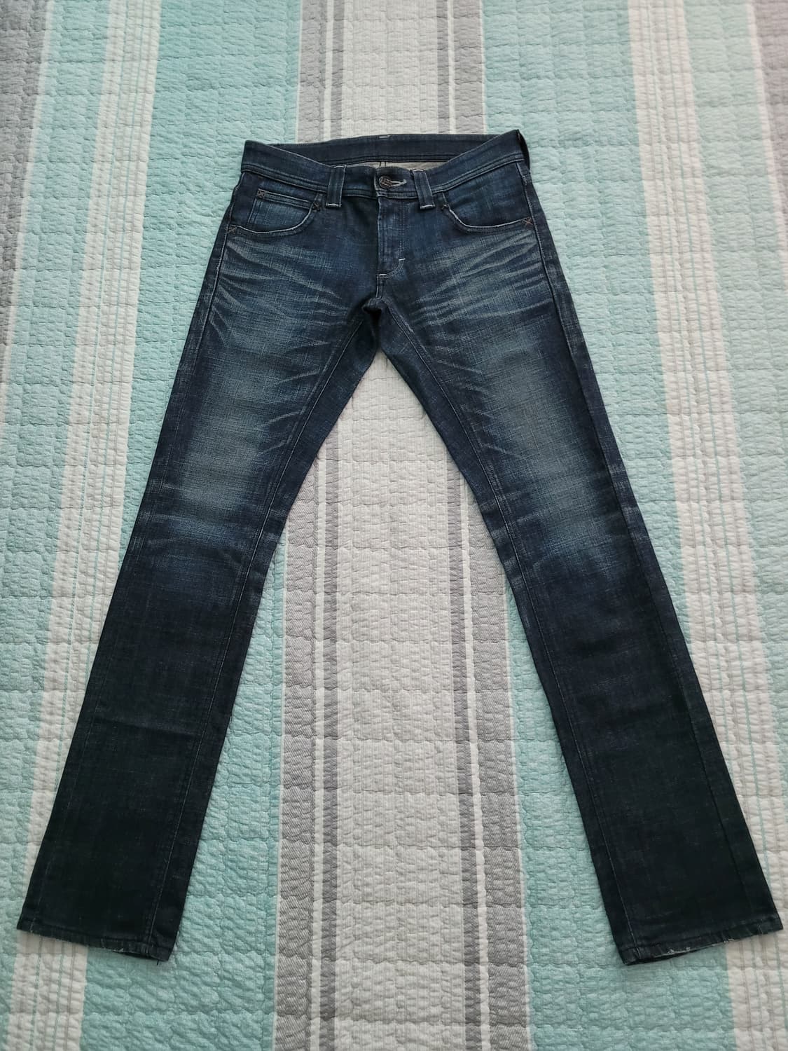  재팬 리 블랙라이더 블랙스티치 LEE Riders 다크블루 스판슬림진  상품이미지1