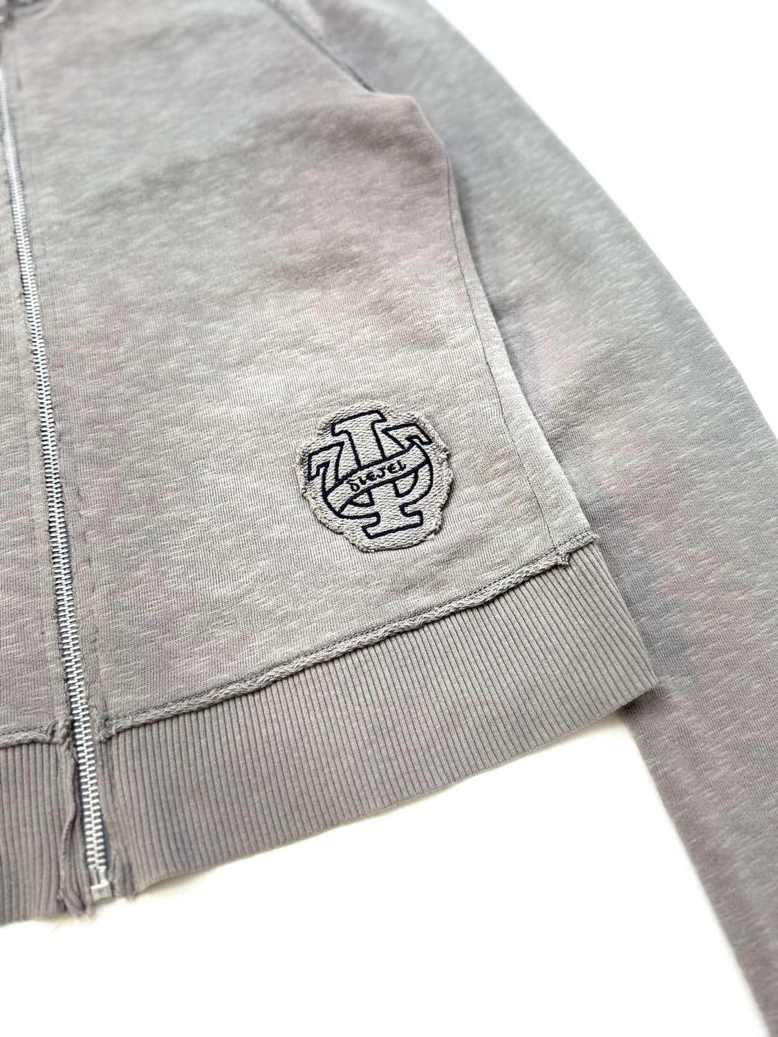 Diesel 디젤 그레이 컬러 빈티지 스타일 그레이 지퍼 자켓 상품이미지4