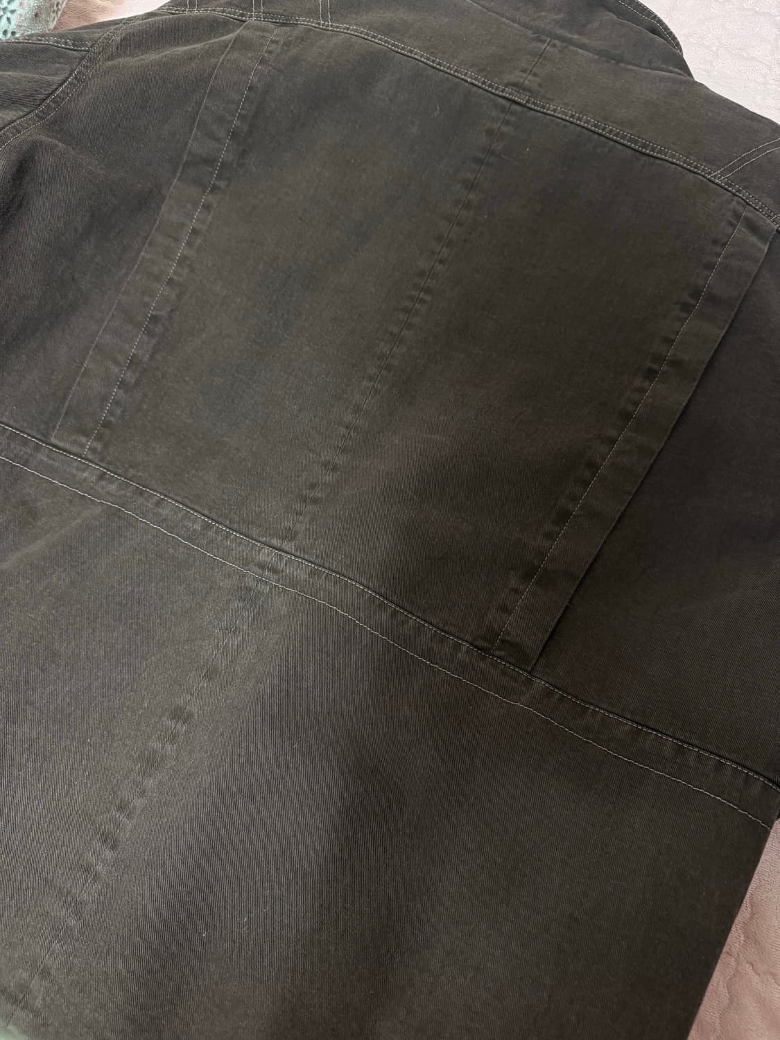 로우클래식 PIGMENT WASHED STITCH HALF JACKET 상품이미지4