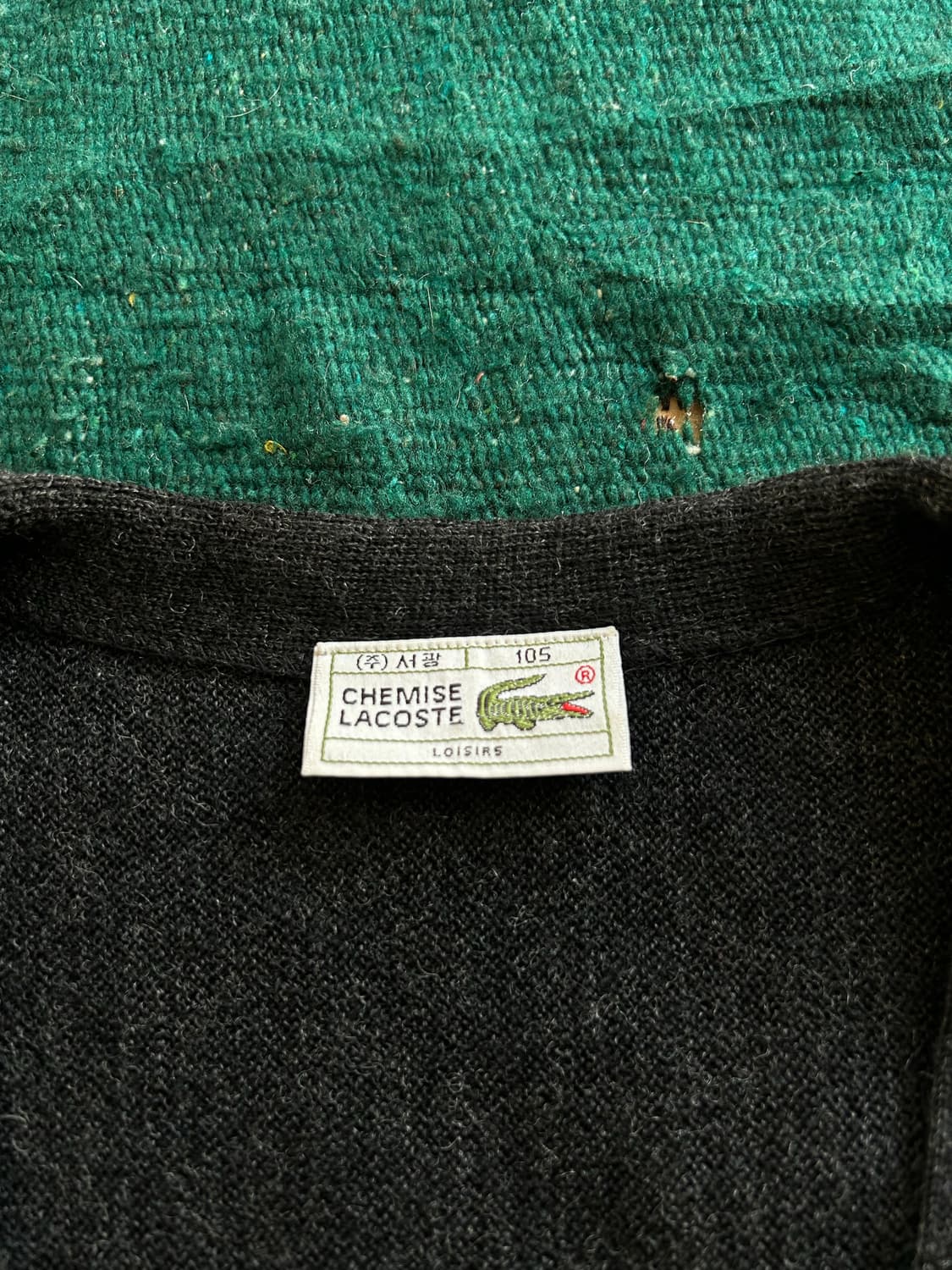 80,90‘s Lacoste wool cardigan 상품이미지3