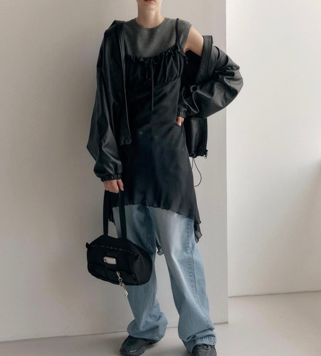 로클 sheer layered dress 상품이미지7